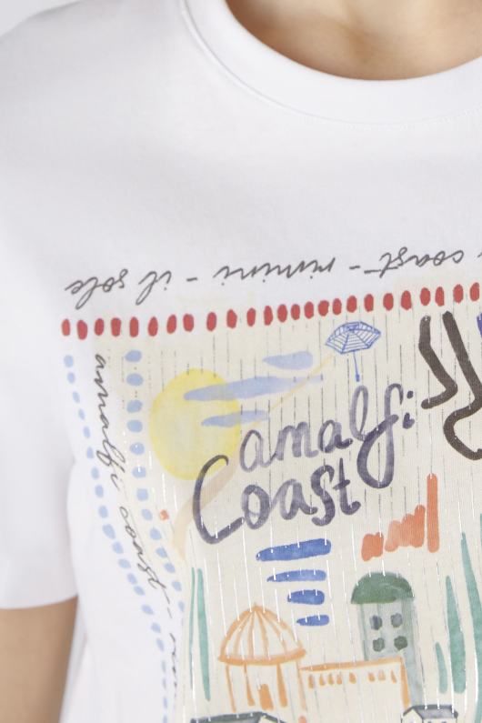 An image of the Oui Amalfi Print T-Shirt