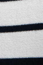 An image of the Barbour Marloes Knited Jumper in the colour Ecru Stripe.
