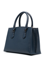 An image of the Michael Kors Ruby Handbag in the colour Navy.