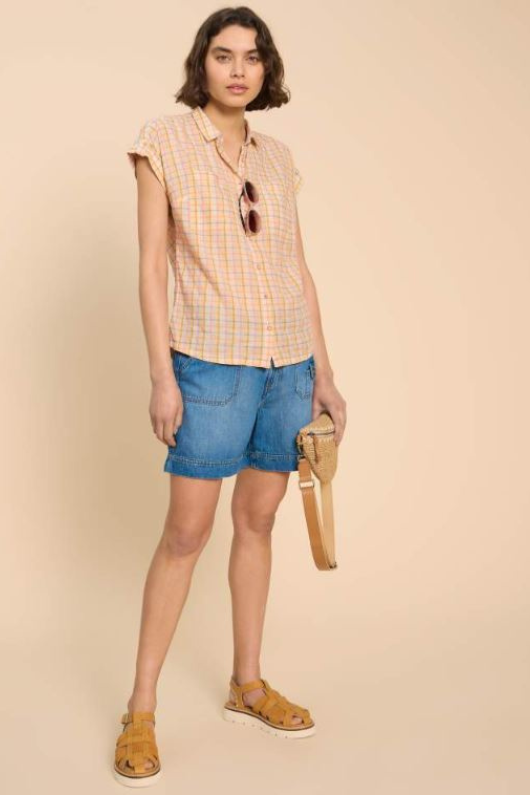An image of the White Stuff Ellie Check Shirt