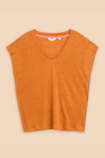 Ivy Linen V-Neck Tee