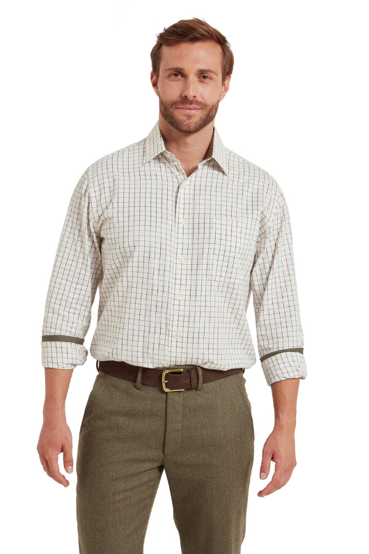 An image of the Schoffel Burnham Tattersall Classic Shirt