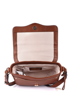 An image of Ashwood Leather 'Leather Crossbody Bag' in colour tan