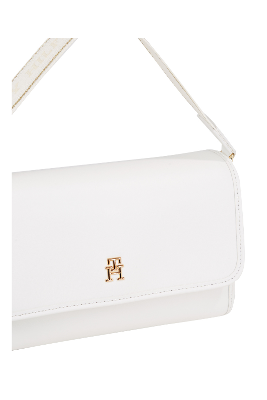 An image of the Tommy Hilfiger Hilfiger Monotype Flap Small Shoulder Bag