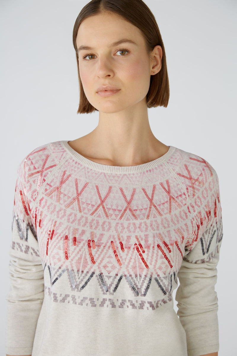An image of the Oui Jumper - Sequin Fine Knit
