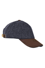 An image of the Heather Accessories Glencairn Harris Tweed Baseball Cap