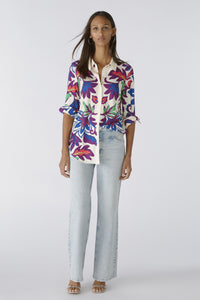 An image of the Oui Bold Floral Blouse