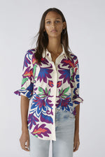 An image of the Oui Bold Floral Blouse