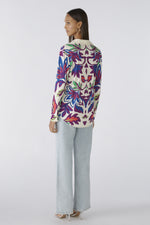 An image of the Oui Bold Floral Blouse