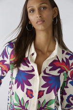 An image of the Oui Bold Floral Blouse