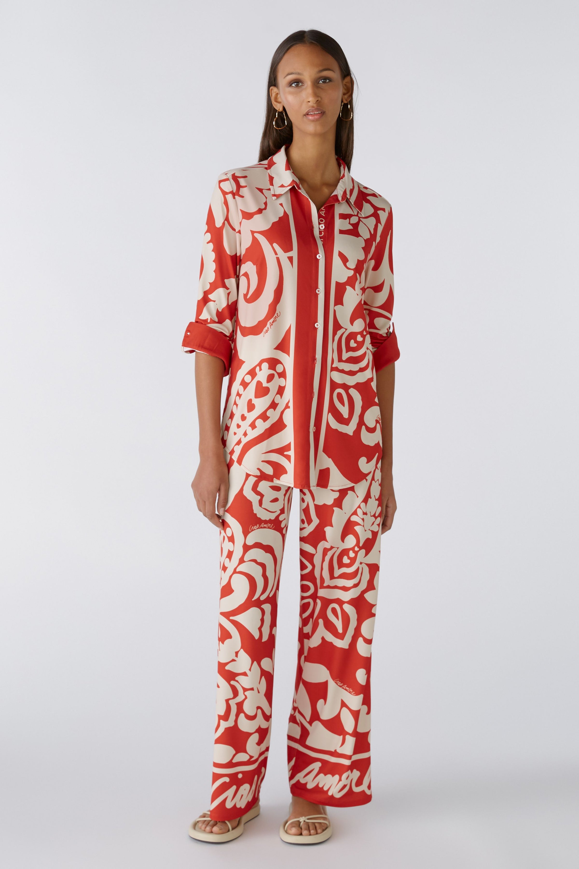 An image of the Oui Patterned Blouse