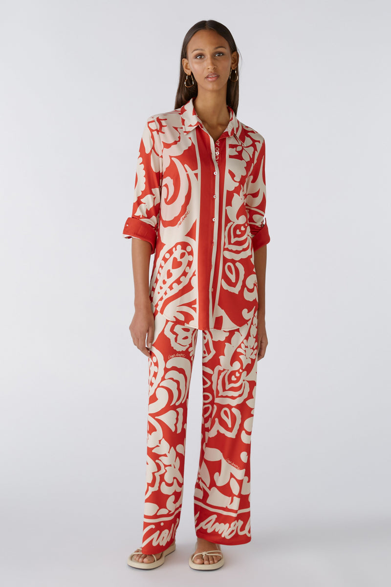 An image of the Oui Patterned Blouse