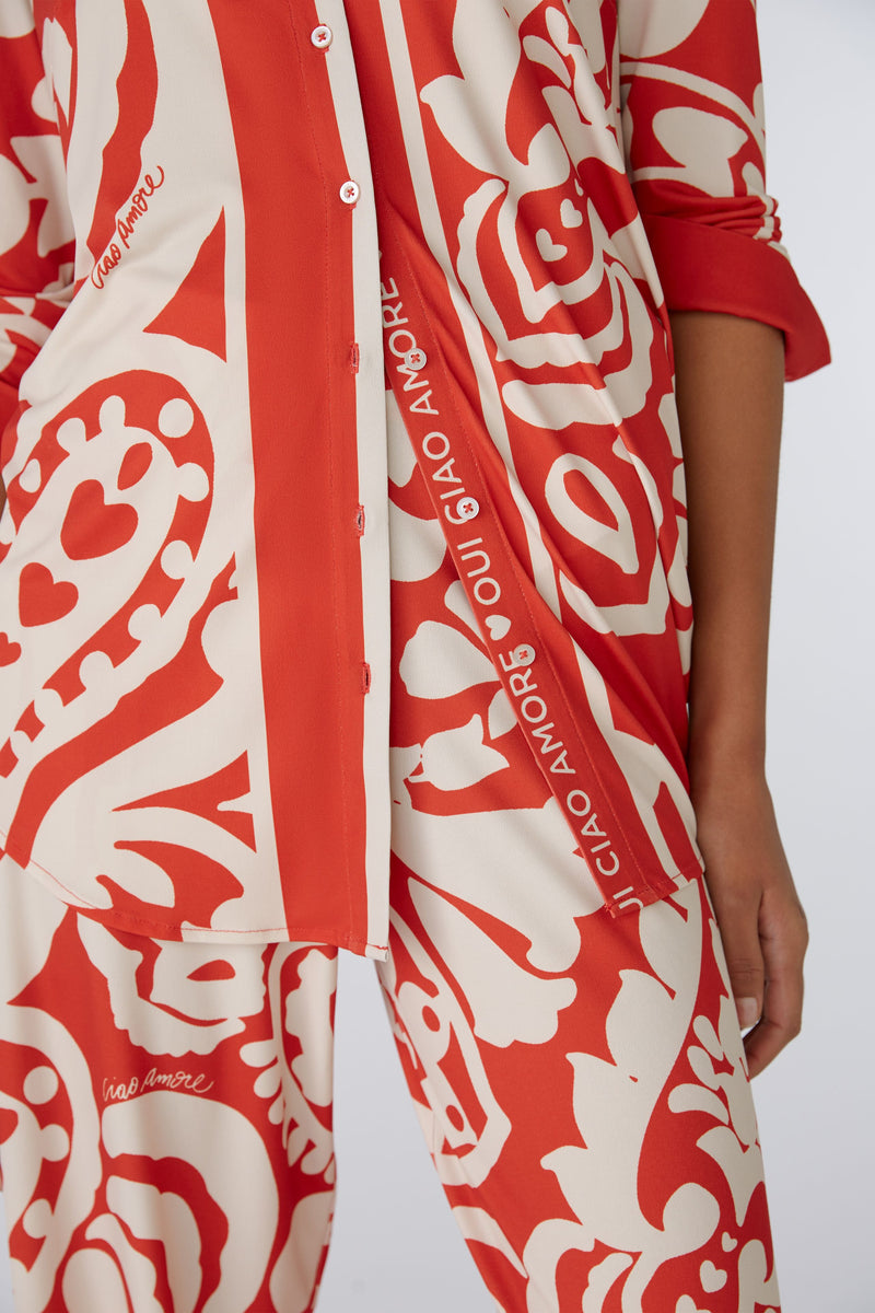 An image of the Oui Patterned Blouse