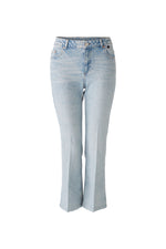 An image of the Oui Faded Look Jeans in the colour Blue Denim.