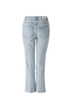 An image of the Oui Faded Look Jeans in the colour Blue Denim.
