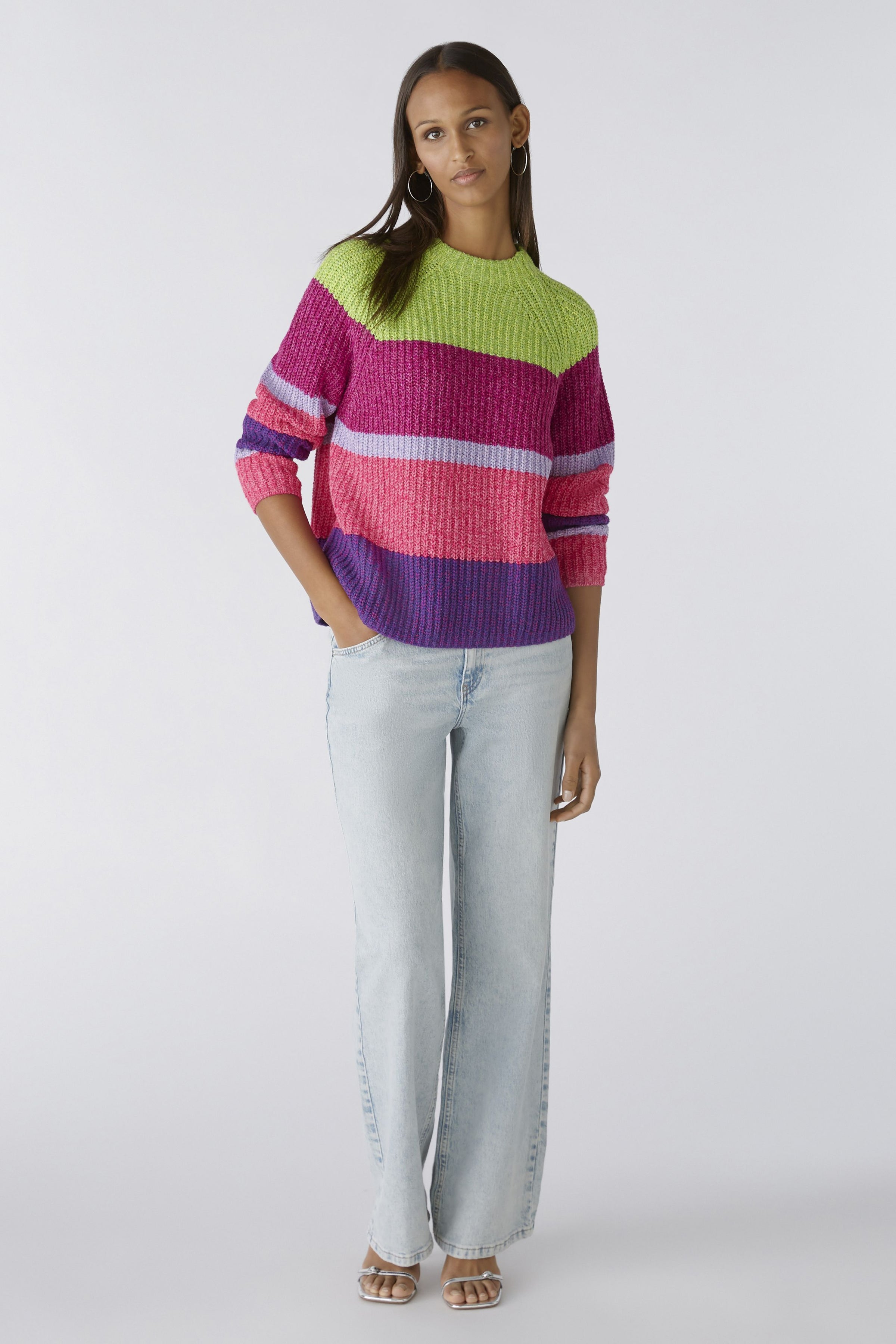 An image of the Oui Broad Stripes Jumper