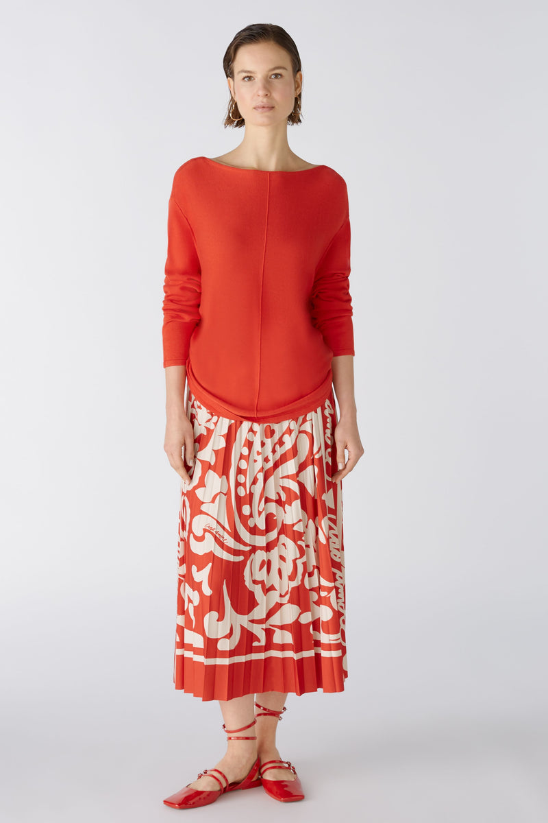 An image of the Oui Pleated Skirt