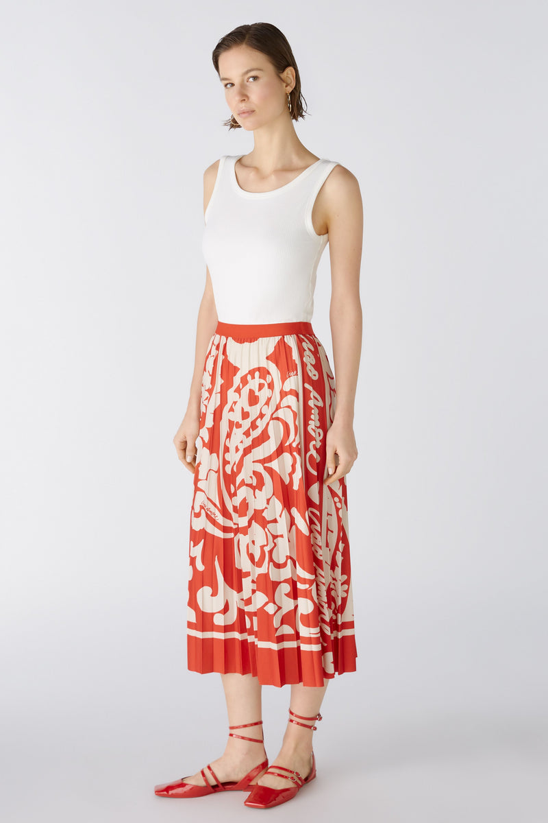 An image of the Oui Pleated Skirt