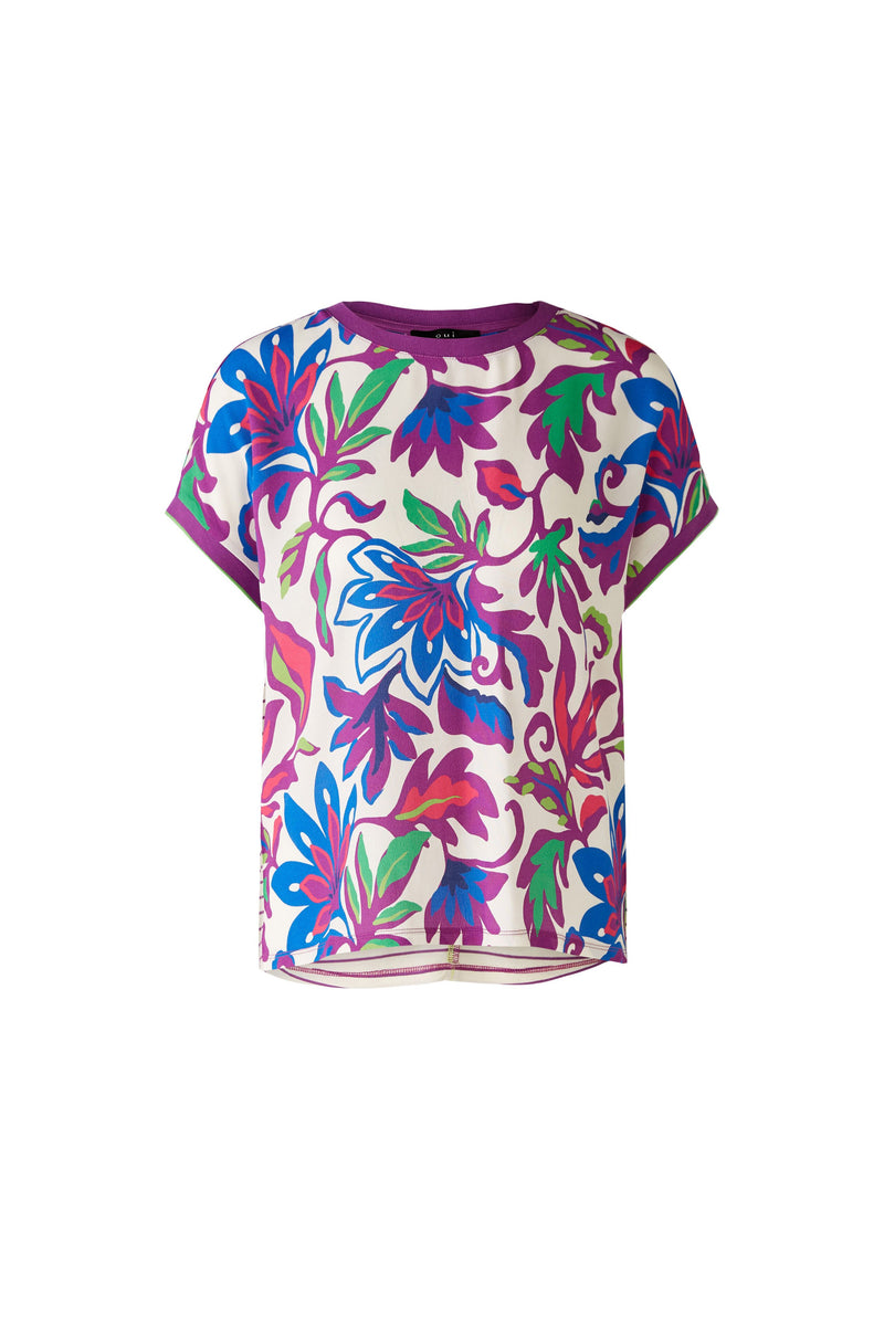 An image of the Oui Bottom Floral Blouse