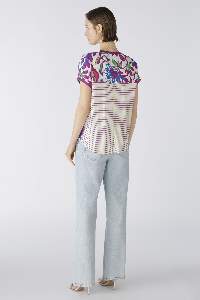 An image of the Oui Bottom Floral Blouse