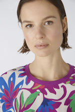 An image of the Oui Bottom Floral Blouse