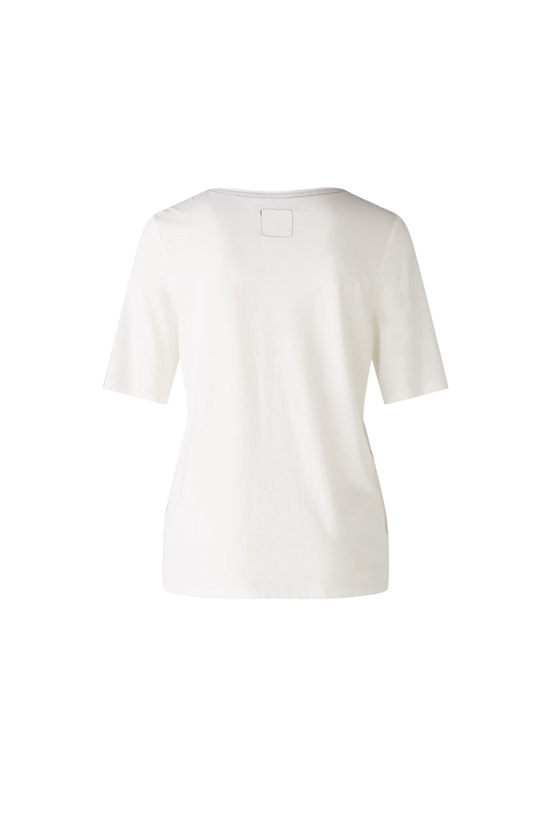 An image of the Oui Floral Motif T-Shirt
