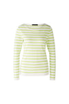 An image of the Oui Striped Long Sleeve Jumper