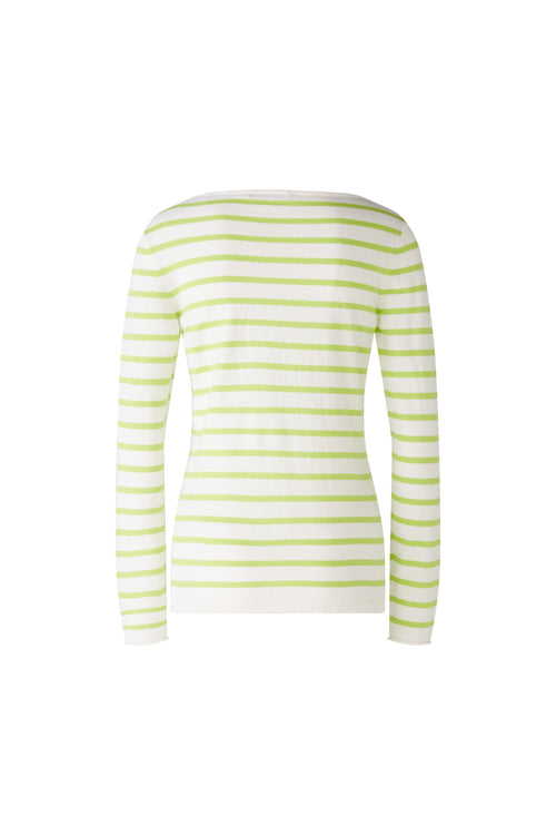 An image of the Oui Striped Long Sleeve Jumper