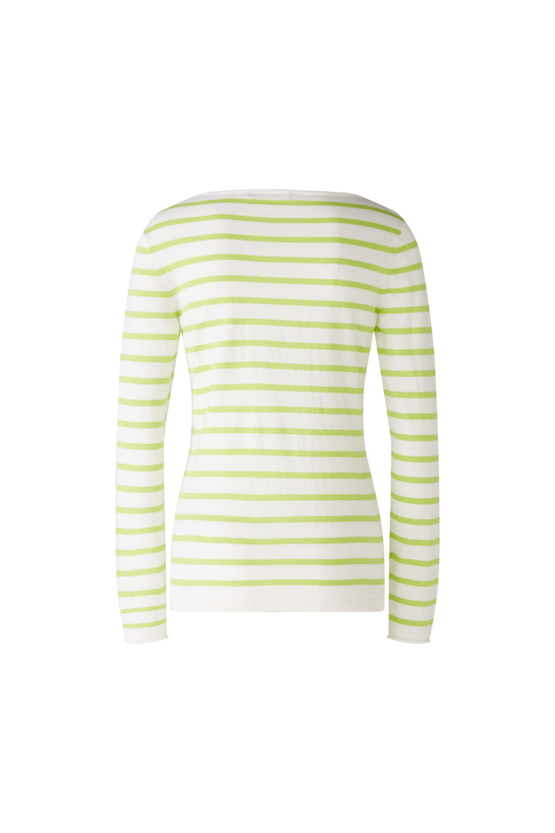 An image of the Oui Striped Long Sleeve Jumper
