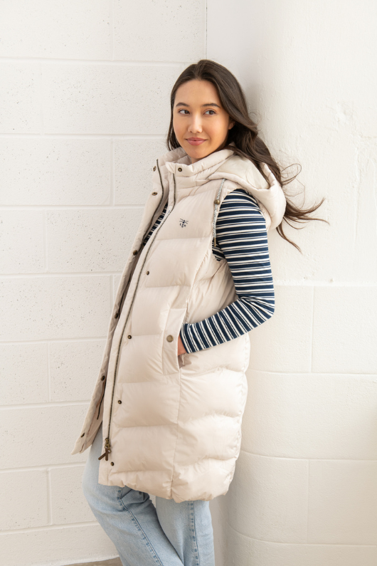 An image of the Lighthouse Savannah Ladies Long Gilet