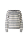 An image of the Oui Ribbed Striped Jumper