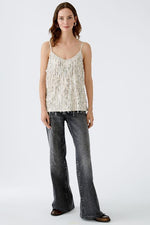 An image of the Oui Sequin Top
