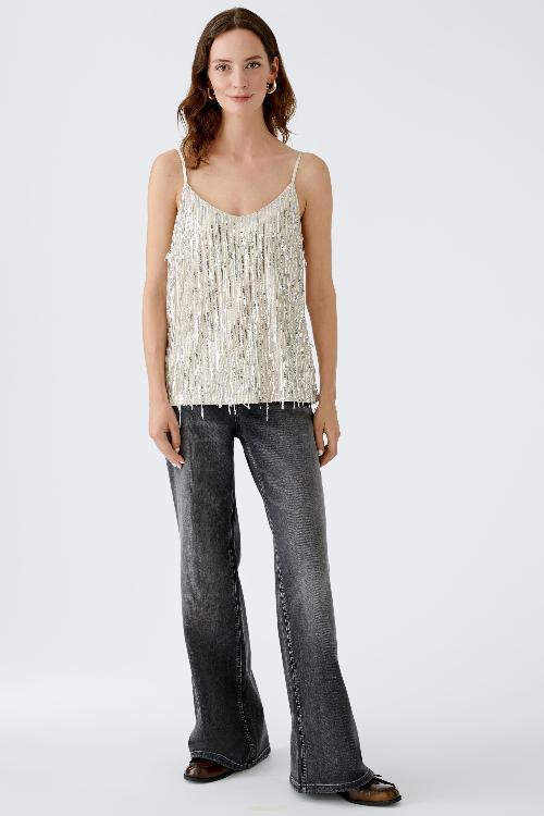 An image of the Oui Sequin Top
