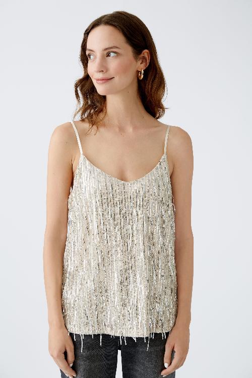An image of the Oui Sequin Top