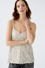 An image of the Oui Sequin Top