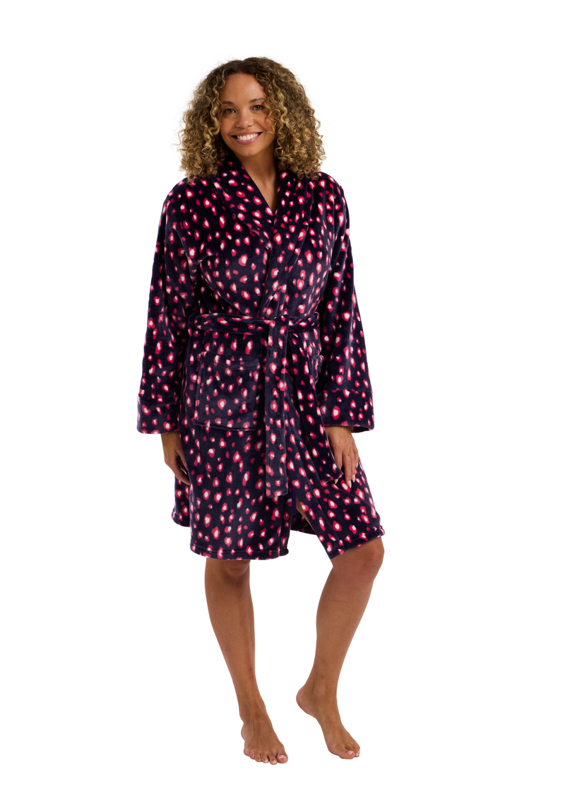 An image of the Marsylka Bright Animal Fleece Robe