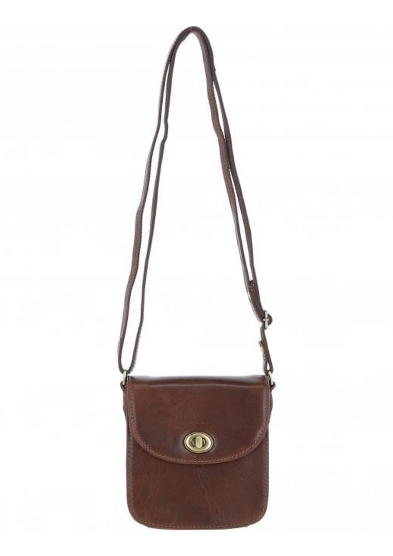 An image of the Ashwood Leather Leather Small Lock Crossbody Bag