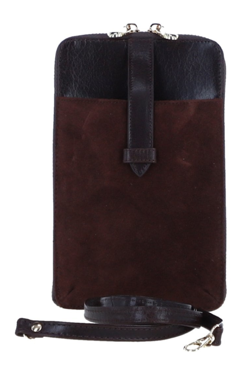 Leather Suede Phone Bag