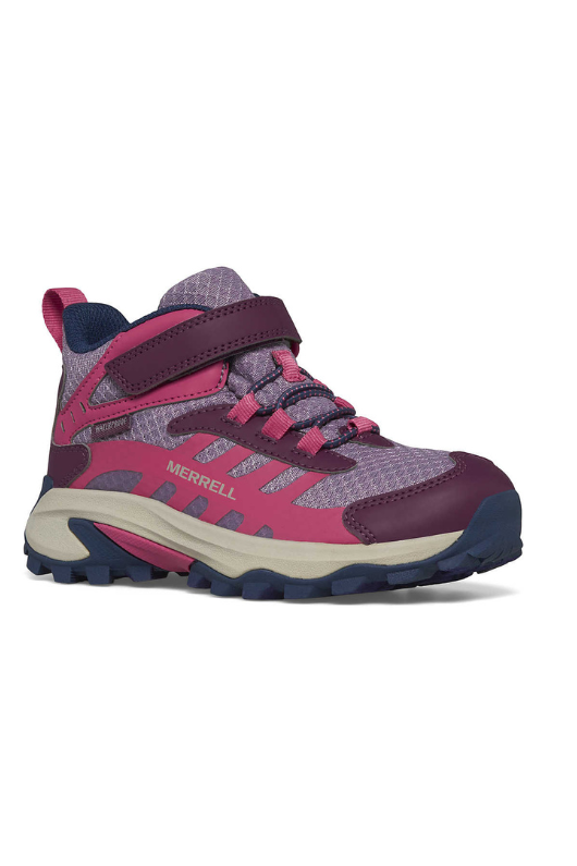 An image of the Merrell Big Kid's Moab Speed Mid 2 A/C Waterproof