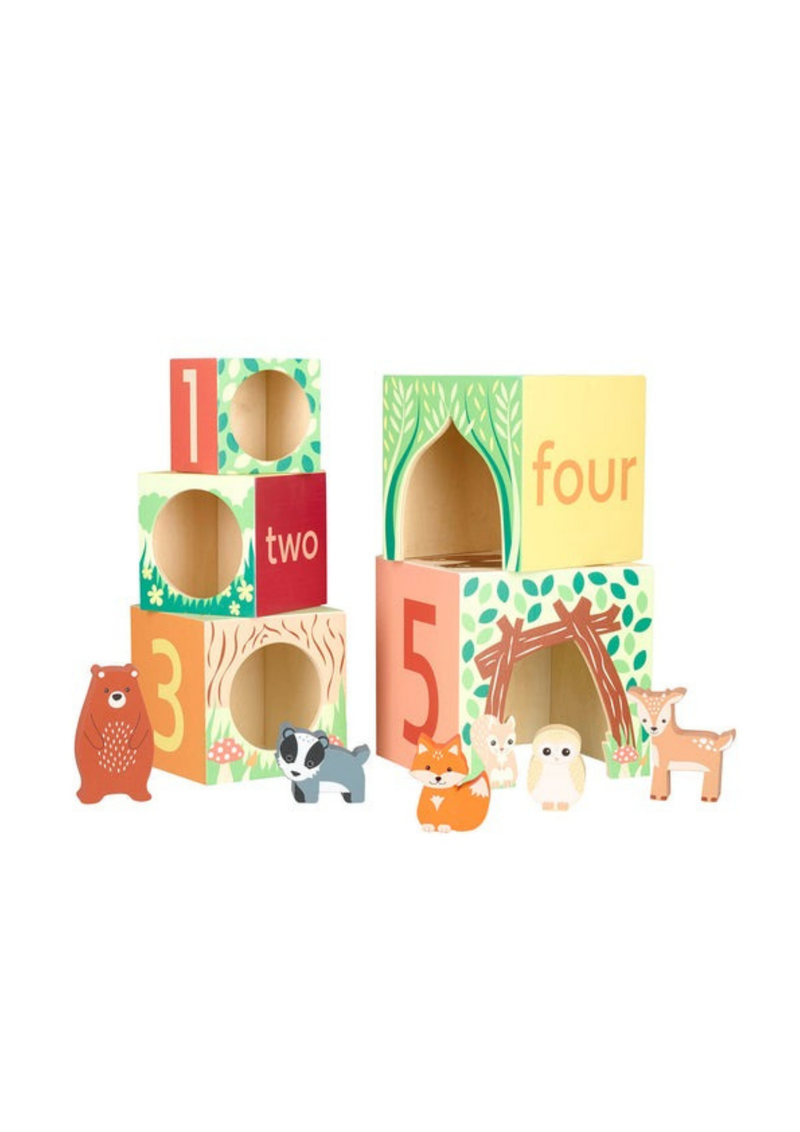 An image of the Orange Tree Toys Stacking Cubes