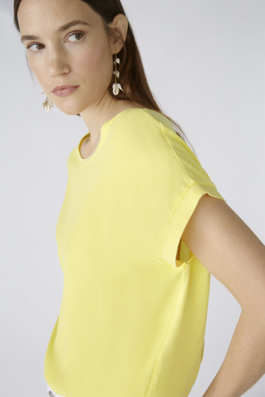 An image of the Oui Plain Cap Sleeve T-Shirt