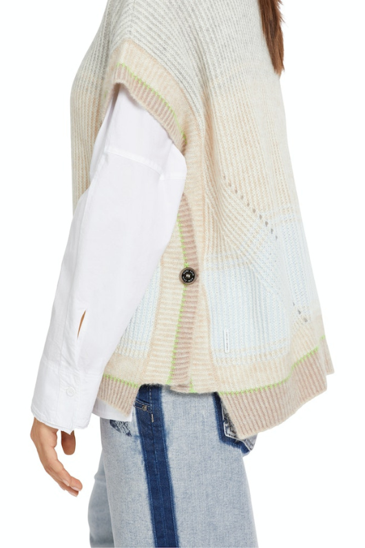 Wool, Cashmere Mix Knitted Vest