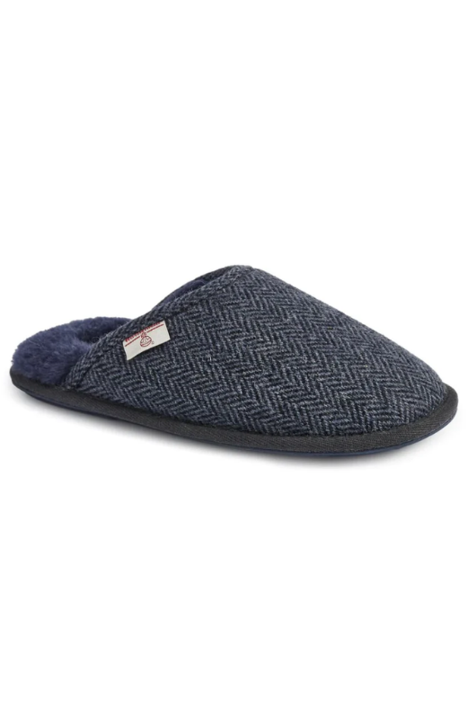 An image of the Bedroom Athletics William Harris Tweed Mule Slippers