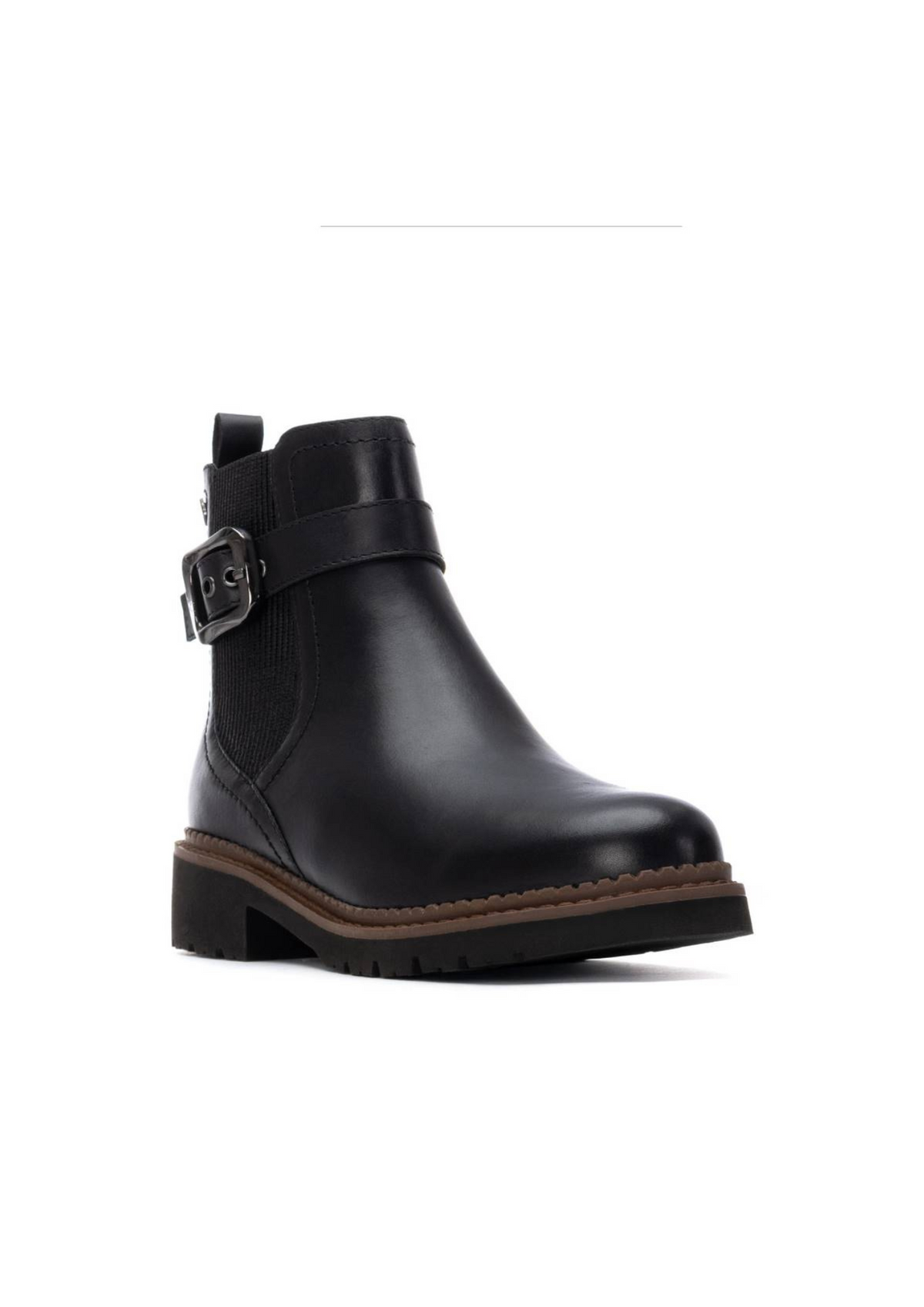 An image of the Carmela Leather Mid Heel Ankle Boot