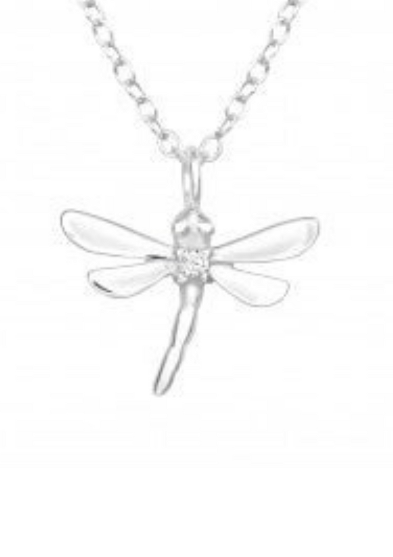 An image of the Hollie Tree Dragonfly Necklace