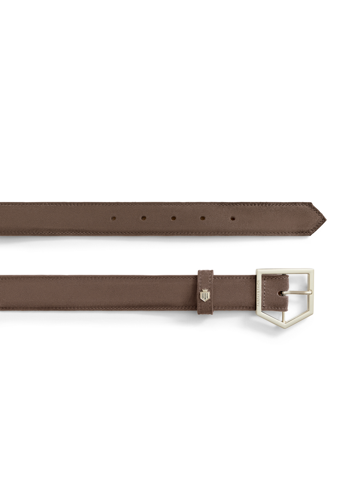 An image of the Fairfax & Favor Fairfax & Favor Felbrigg Belt Fog Suede