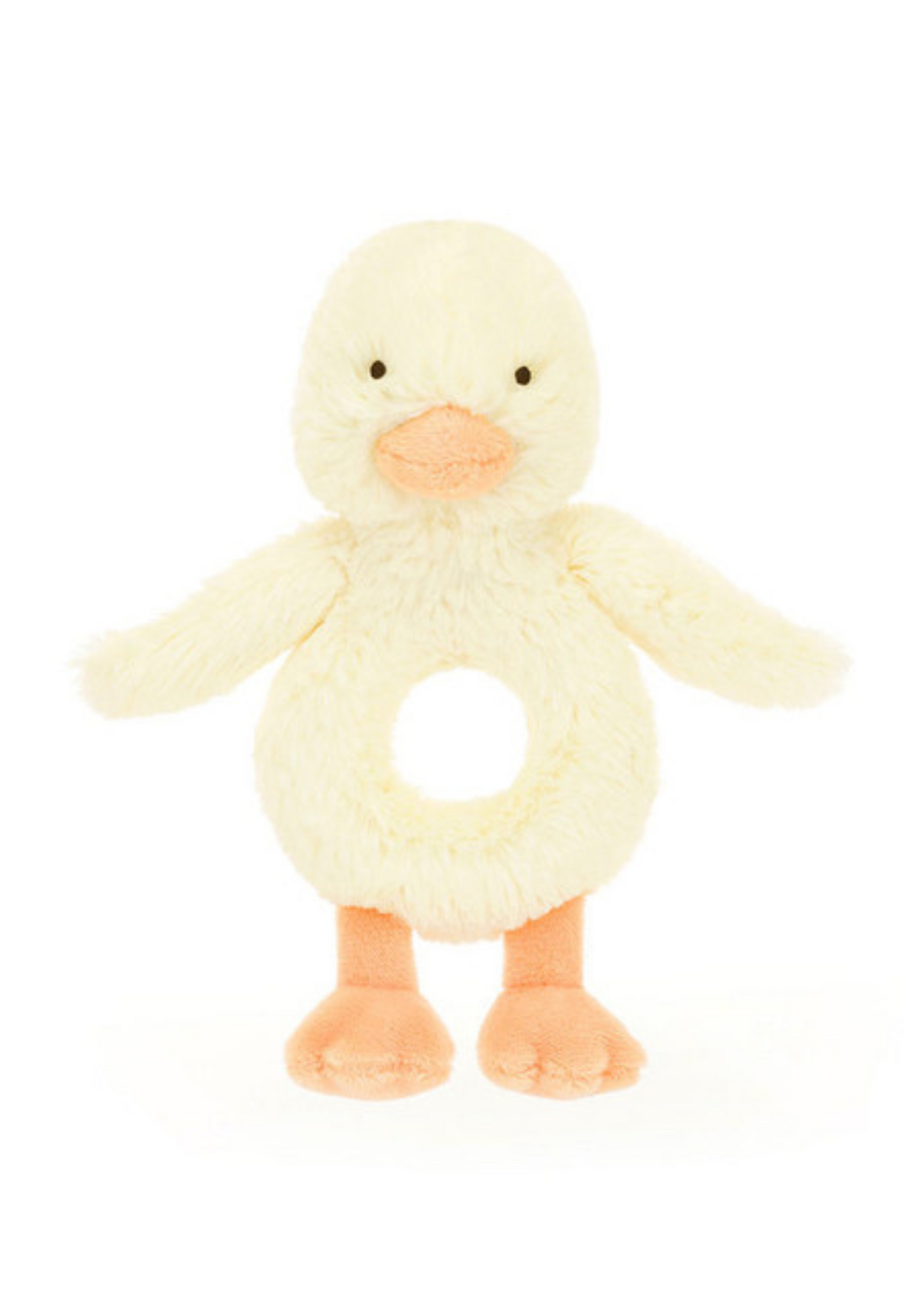 An image of the Jellycat Jellycat Bashful Duckling Ring Rattle