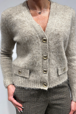 Mohair Mix Cardigan-Biacco