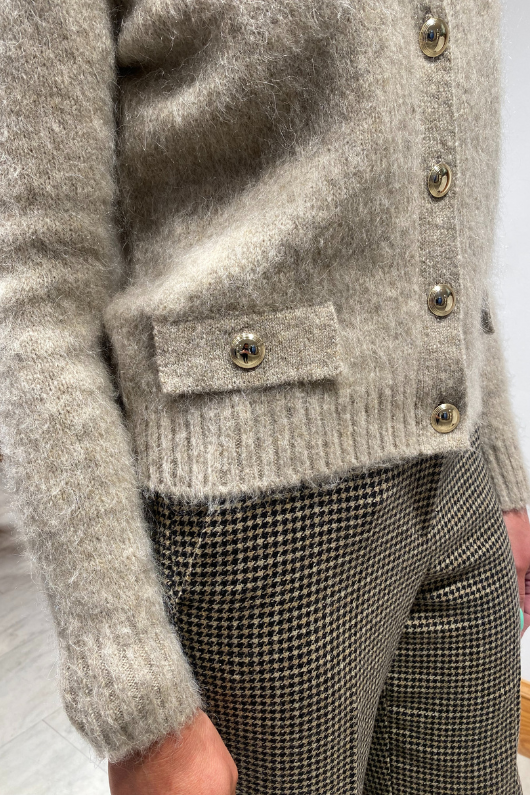 Mohair Mix Cardigan-Biacco