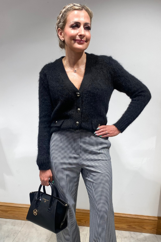 An image of the Marella Mohair Mix Cardigan-Biacco